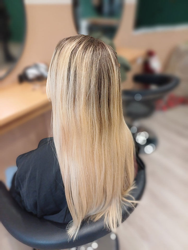 Vorher &mdash; Kaltblond